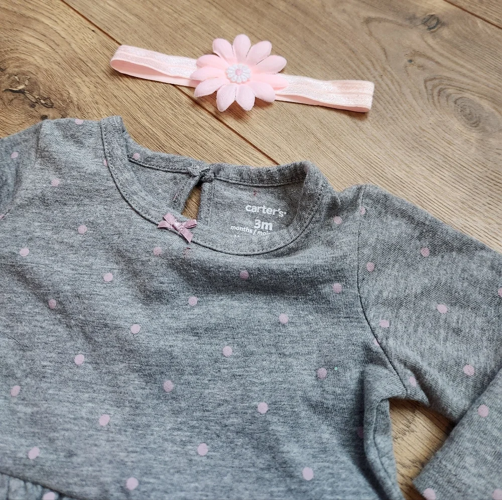3m Girls Carter's Polkadot Outfit
